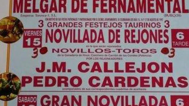 Provincia Burgos: Melgar de Fernamental seguirá celebrando su Feria Taurina