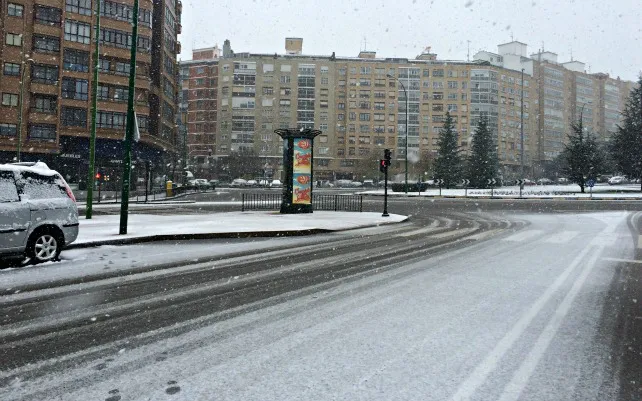 Primera nevada en la capital
