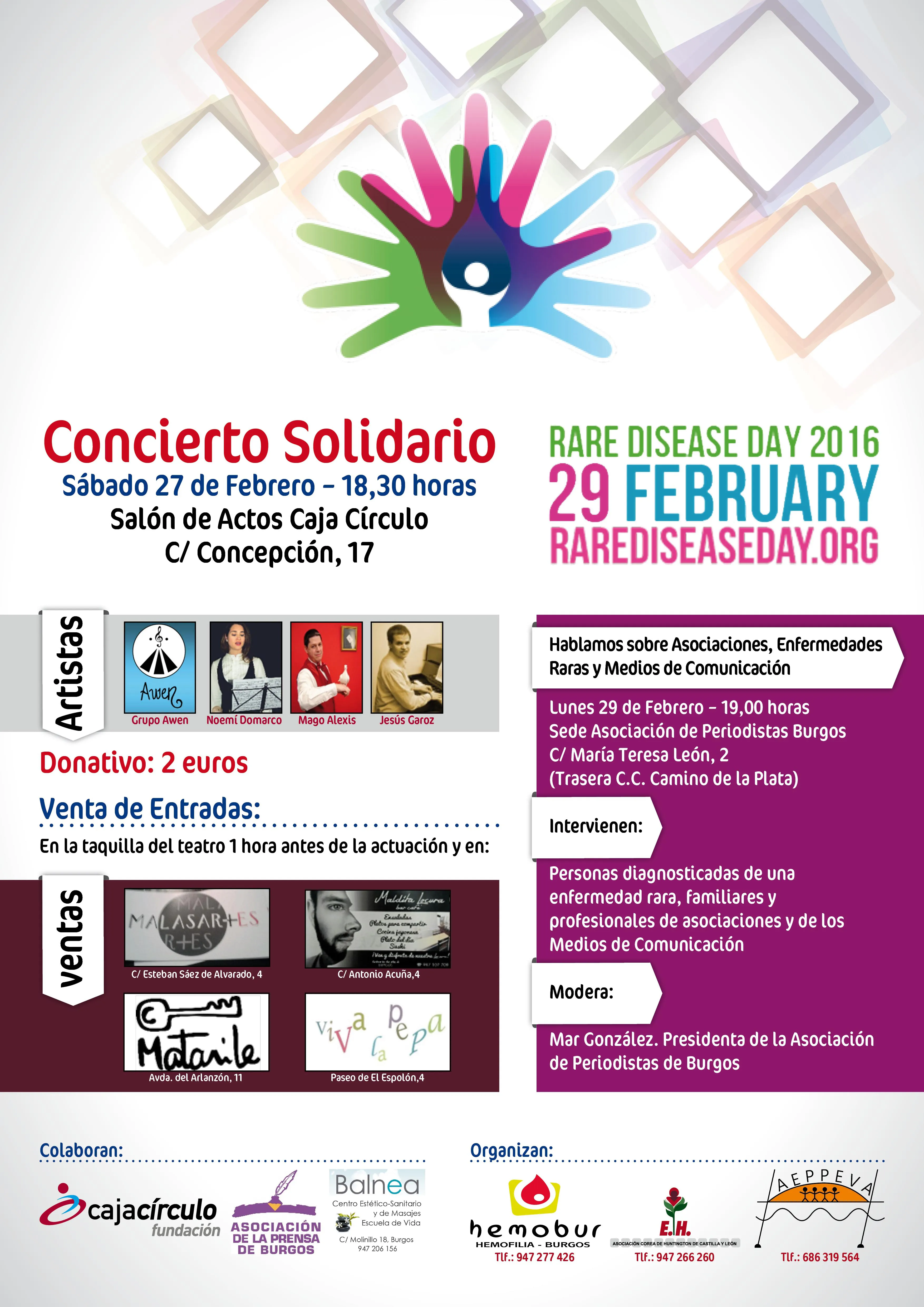 Concierto Solidario para celebrar el Día de Enfermedades Raras