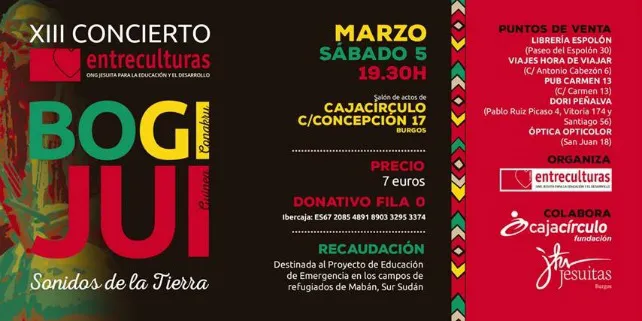 Entreculturas organiza su Concierto Solidario