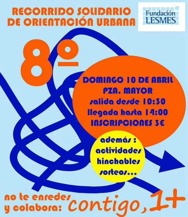La Fundación Lesmes organiza el VIII Recorrido Solidario de Orientación Urbana