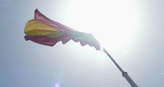 Acto de Homenaje a la Bandera,el domingo, en la Avenida de la Paz de Burgos