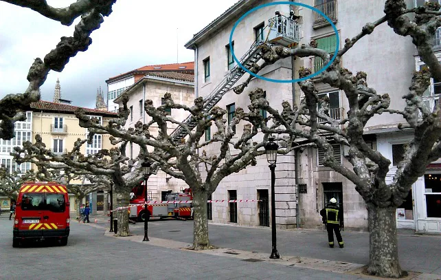 Los Bomberos en el despacho del Alcalde
