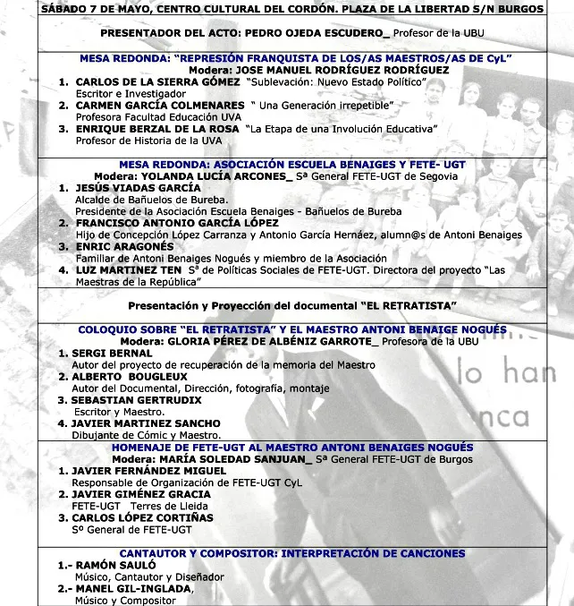 Antonio Benaiges, de una fosa común de 1936 a un proyecto de vida