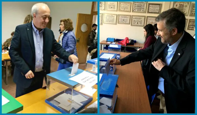 Candidatos, profesores, personal y alumnos votan a su nuevo rector