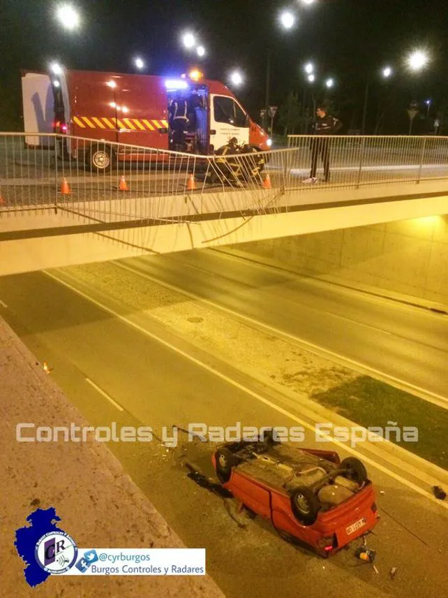Accidente de película en Capiscol