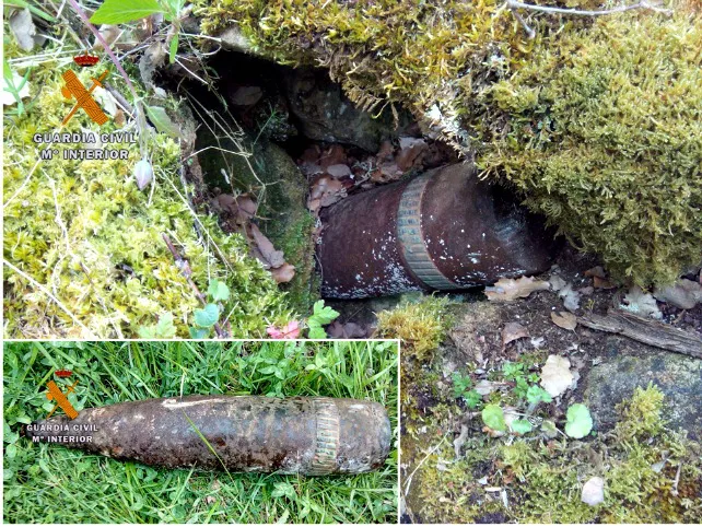 Destruido un proyectil de artillería localizado en el Valle de Sedano