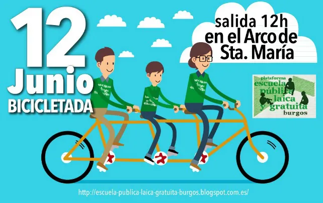 Bicicletada en defensa de la Escuela Pública