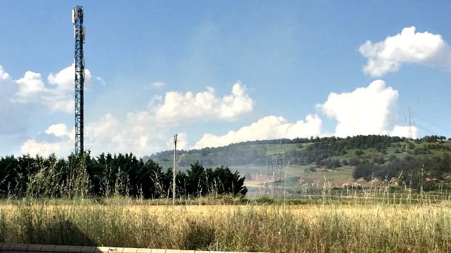 Incendio ayer en la planta de reciclaje