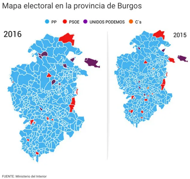 Así se ha votado en Burgos