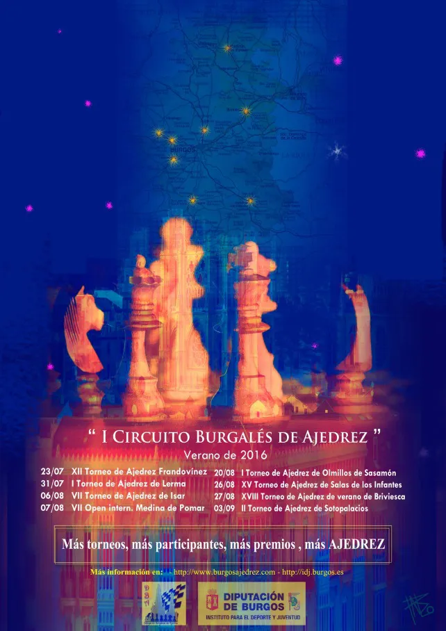 Este verano el I Circuito Provincial de Ajedrez recorrerá la provincia de Burgos