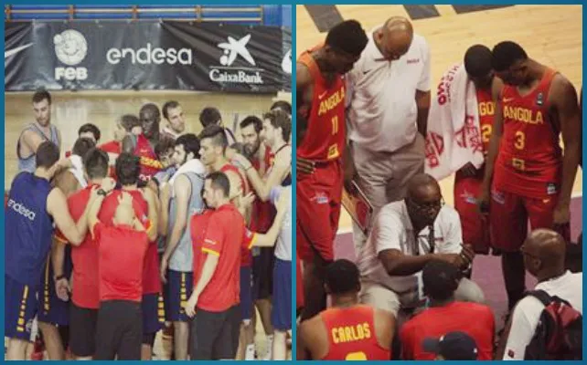 La clase de los veteranos españoles contra el físico de Angola