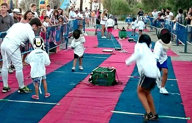 Gran representación de Burgos en el torneo de esgrima de El Mojón