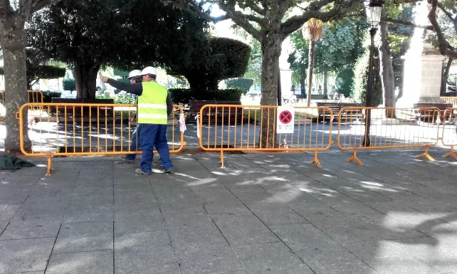 Empiezan las obras de sustitución de la piedra caliza de El Espolón