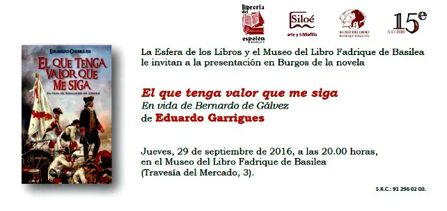 Se presenta el libro El que tenga valor que me siga, de Eduardo Garrigues