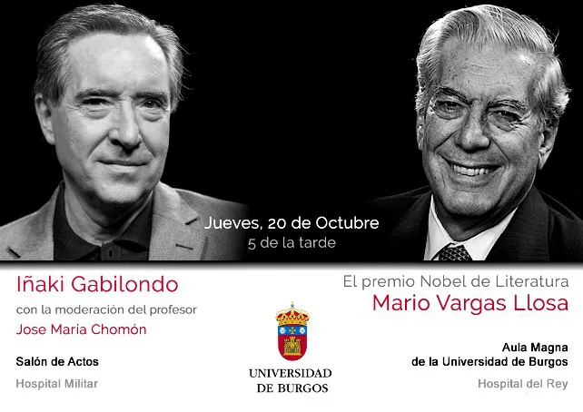 Vargas Llosa e Iñaki Gabilondo,en la UBU