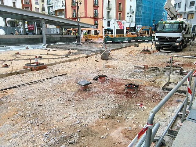 Las obras de la Plaza de Santo Domingo de Guzmán concluirán en el mes de febrero
