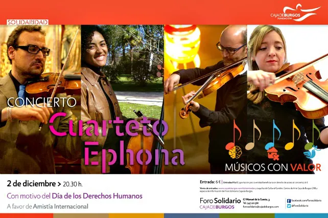Cuarteto Ephona actúa en ‘Músicos con Valor’