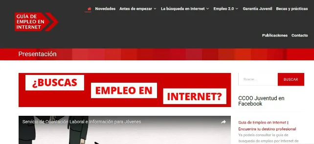 CCOO de Burgos renueva la página de búsqueda de empleo ‘guiaempleoeninternet.com’