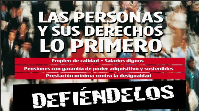 UGT y CCOO se concentrarán en la Subdelegación del Gobierno en Burgos porque las personas y sus derechos son lo primero