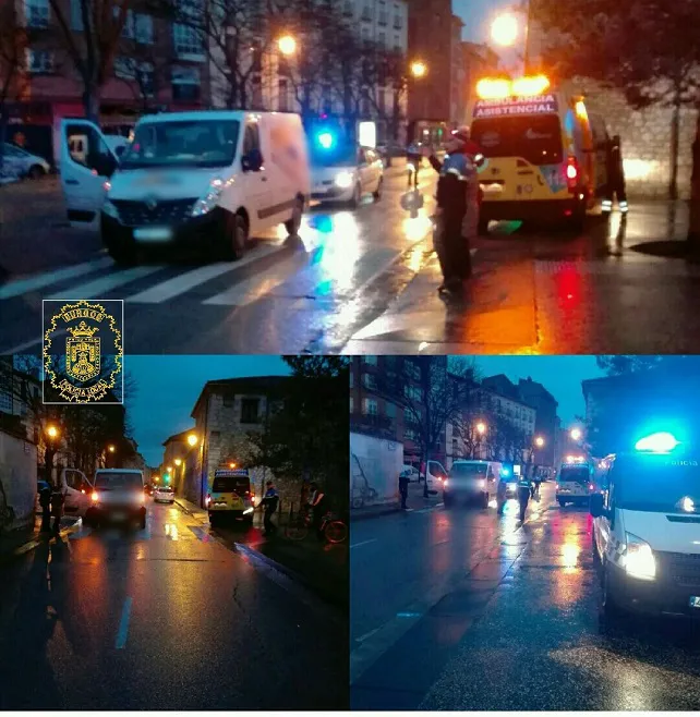 Herida una mujer al ser atropellada en un paso de peatones