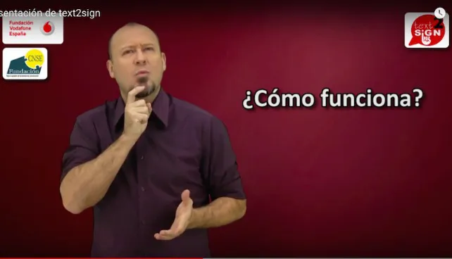 Crean una web para traducir mensajes de texto a lengua de signos