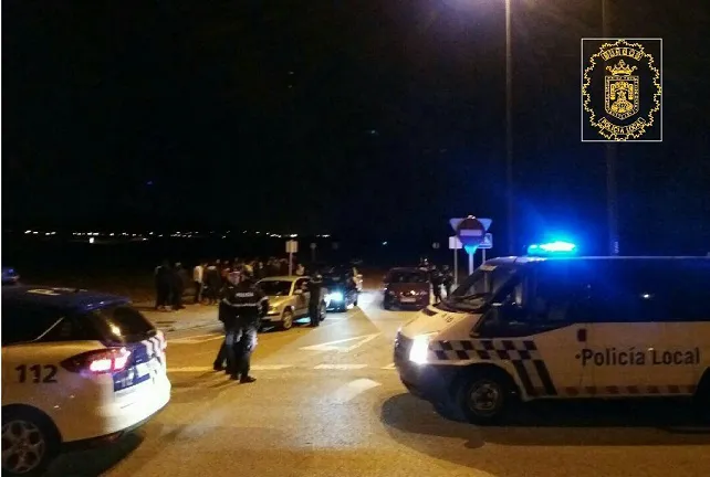 Carreras ilegales en la noche burgalesa
