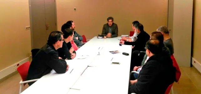 Jesús Ortego (Cs) se reúne con el Comité de Empresa de la UTE Jardines Burgos