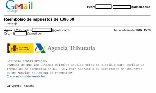 La Guardia Civil alerta sobre una campaña de estafas por internet simulando ser la Agencia Tributaria