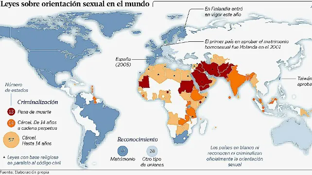 Local Burgos: Solo 23 países autorizan matrimonios entre personas del mismo sexo