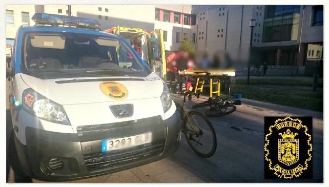Sucesos Burgos: Un ciclista resulta herido grave tras caerse de la bicicleta