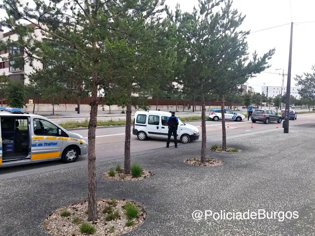 Sucesos Burgos: Un control de la DGT revela varias denuncias en el Bulevar