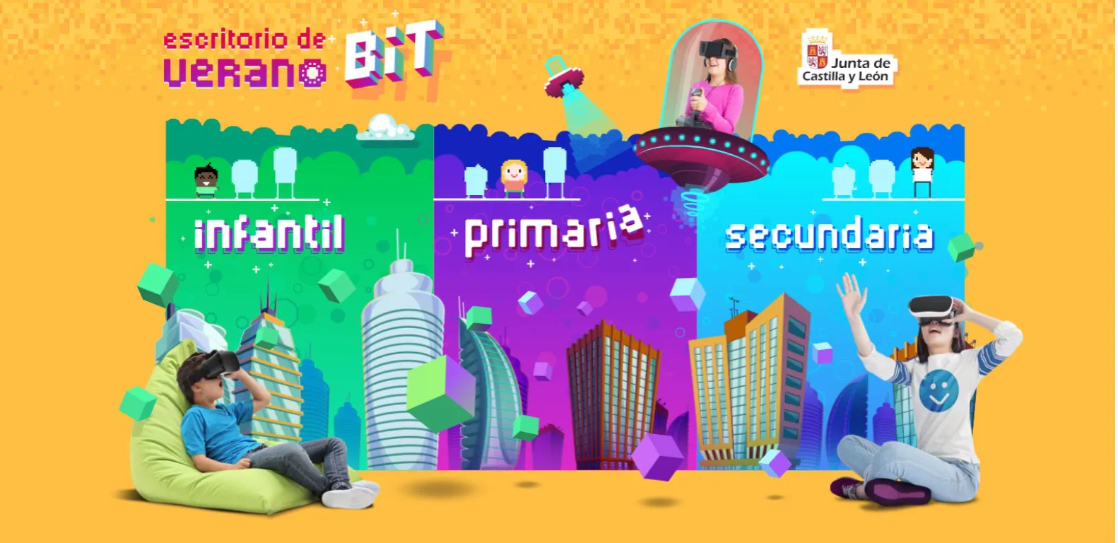 Educación Burgos: Bilingüismo, innovación, inclusión y tecnología, actividades del escritorio de verano ‘VERANO BIT’