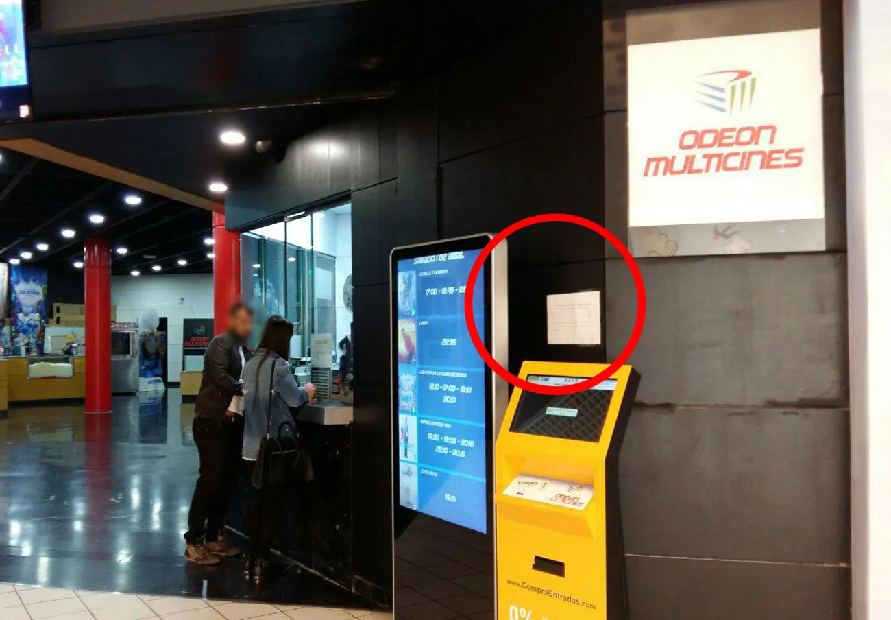 Local Burgos: FACUA denuncia a los multicines Odeon de Burgos por prohibir la entrada con comida y bebida del exterior