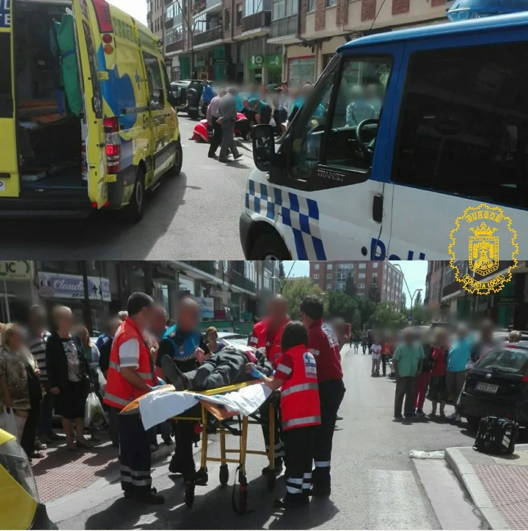 Sucesos Burgos: Atropellan a un peatón de 79 años en Gamonal