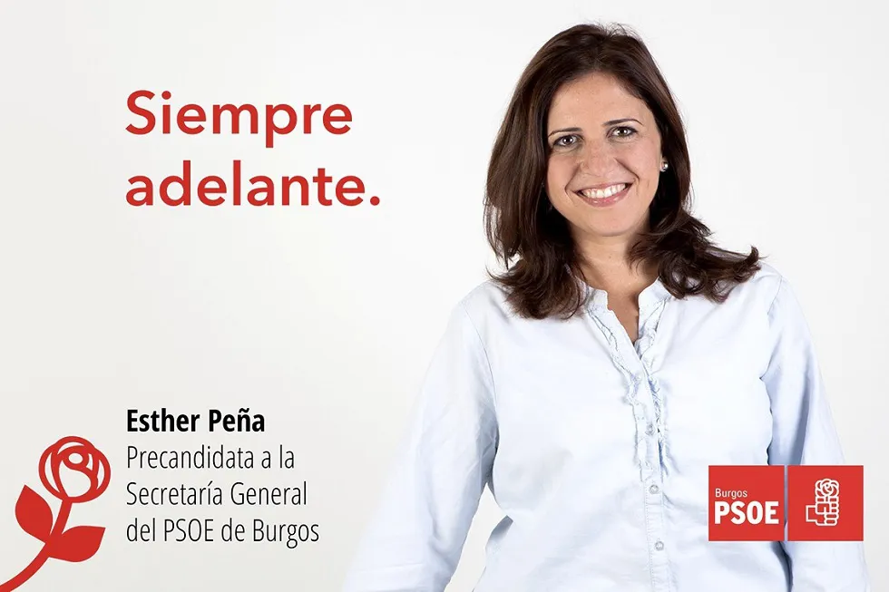 Política Burgos: Esther Peña oficializa su precandidatura a la Secretaría General del PSOE de Burgos
