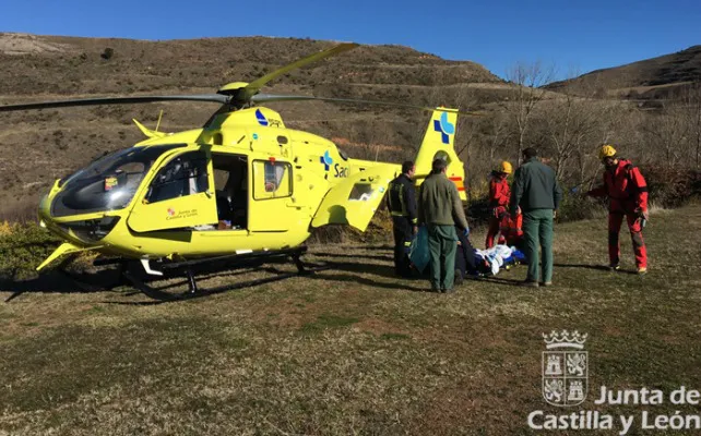 Sucesos Burgos: Herido un varón de 51 años tras sufrir una caída en la Cueva del Agua
