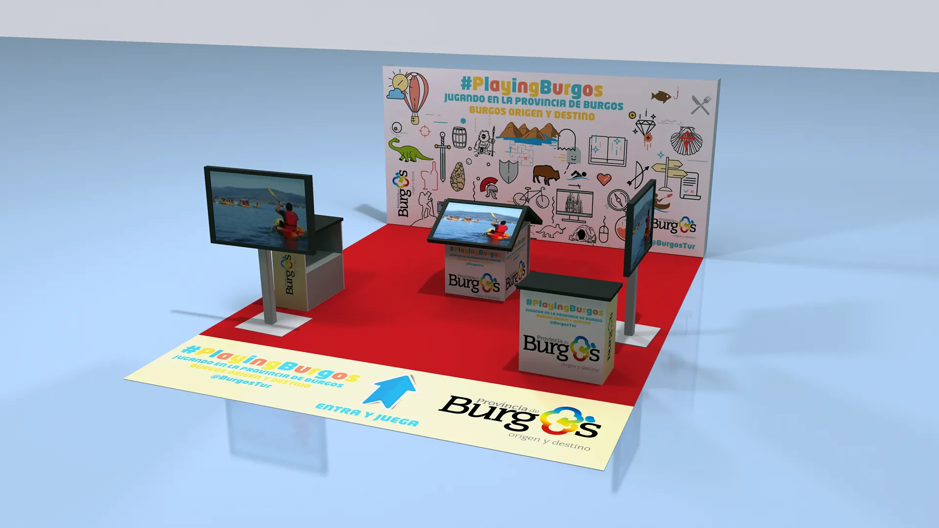 Provincia Burgos: Burgos, Origen y Destino dispone un stand de información turística en el Centro Comercial Xanadú