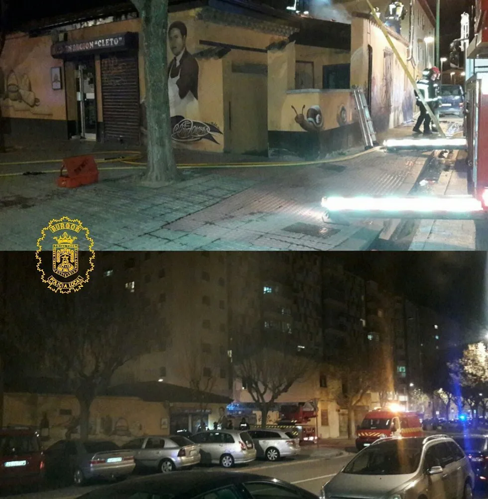 Sucesos Burgos: Incendio en una tienda de alimentación en Casa La Vega