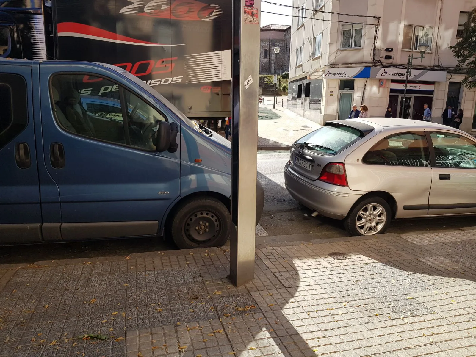Foto denuncia Burgos: Imposible coger el autobús urbano