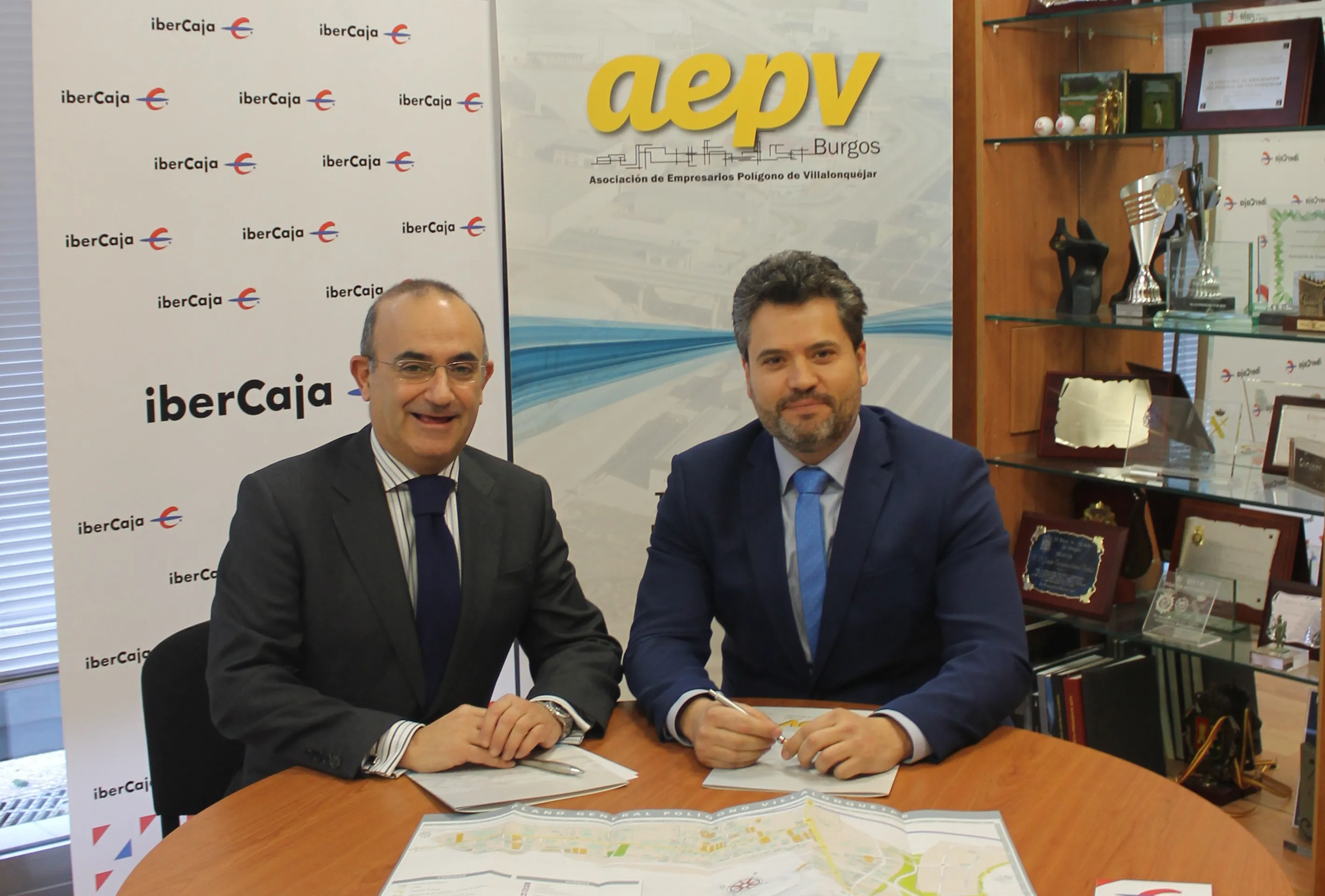 Local Burgos: La AEPV e Ibercaja actualizan el plano del polígono de Villalonquejar