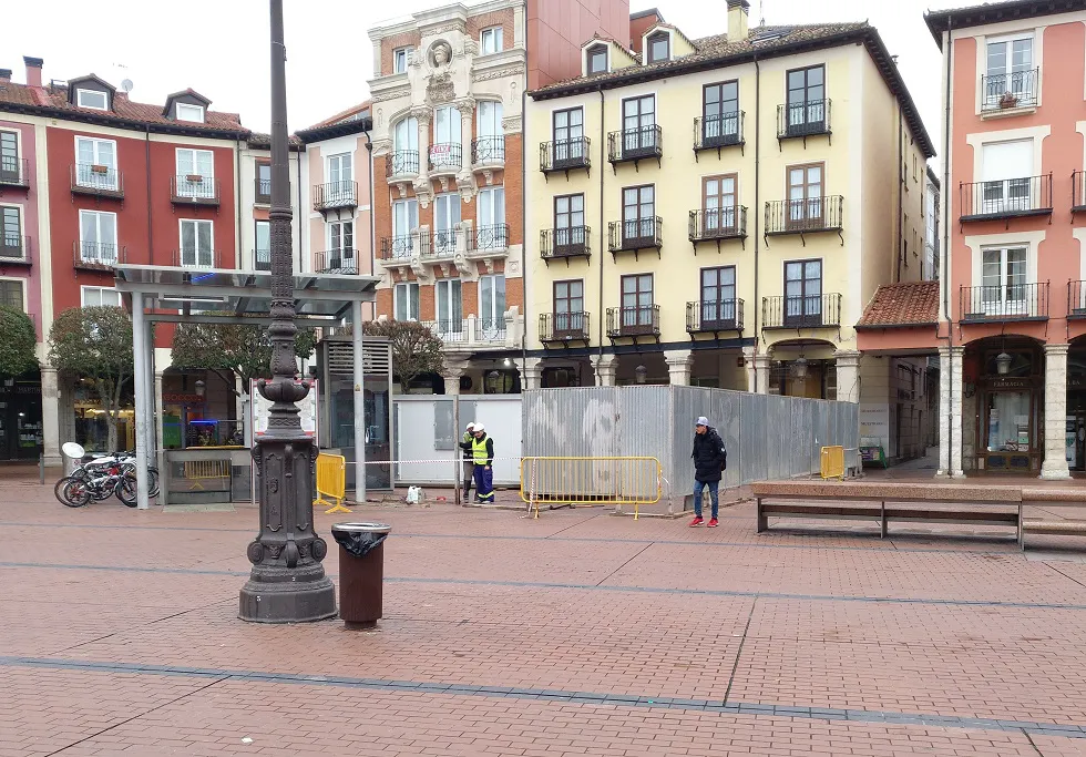 Actualidad Burgos: Las obras de la Plaza Mayor permitirán en todo momento el acceso a comercios y portales