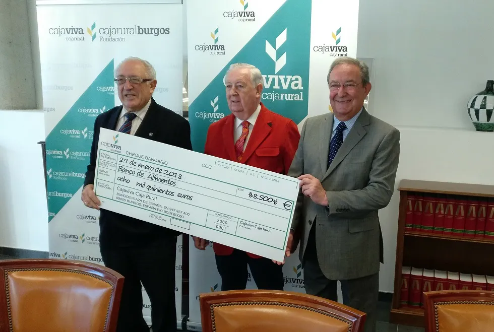 Actualidad Burgos: La solidaridad une de nuevo a Cajaviva Caja Rural con el Banco de Alimentos de Burgos