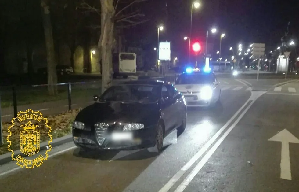 Sucesos Burgos: Peligro al volante: Un conductor interceptado da positivo en alcohol, THC y cocaína