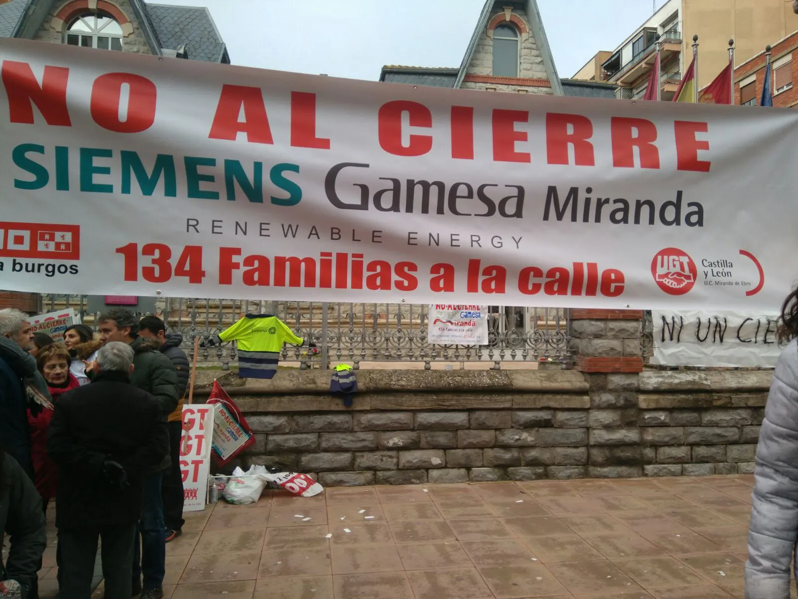 Provincia Burgos: Concentración en defensa del empleo de Siemens Gamesa en Miranda de Ebro
