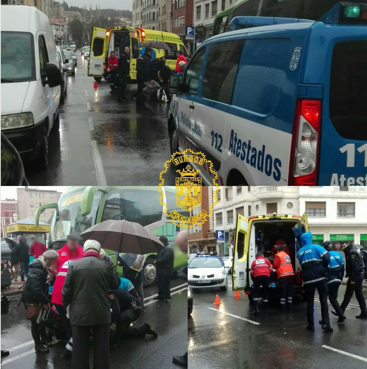Sucesos Burgos: Atropellado por un autobús un hombre de 74 años en la calle Madrid