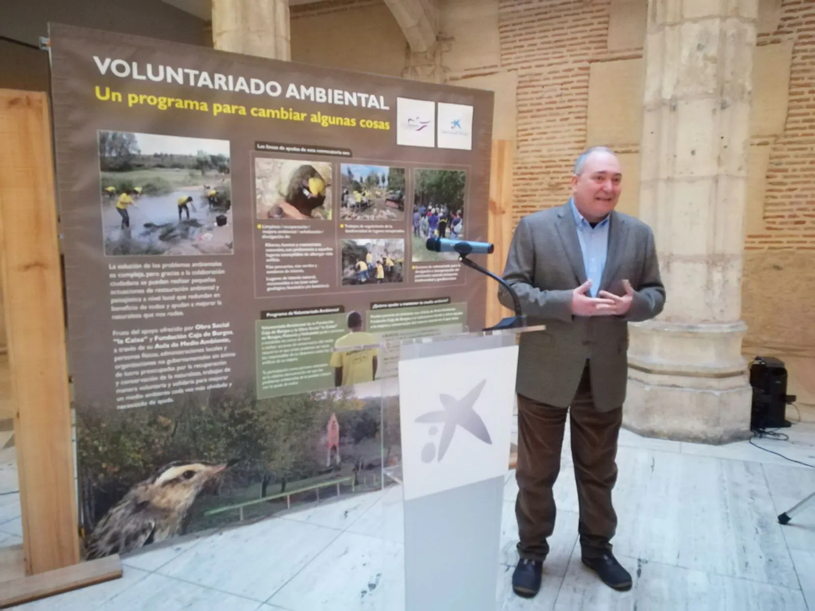 Local Burgos: Los resultados del voluntariado ambiental de la obra social la Caixa y Caja de Burgos expuestos en la Casa del Cordón