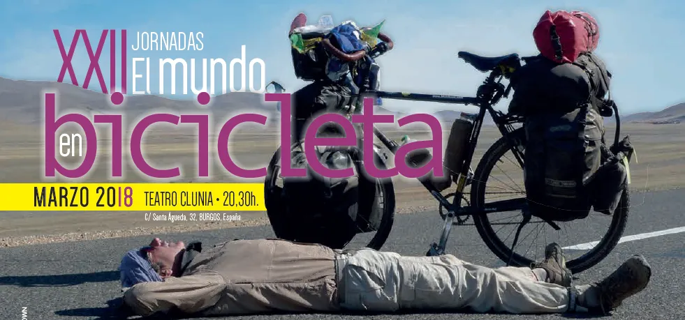 Local Burgos: El Teatro Clunia acoge en marzo las XXII Jornadas el Mundo en Bicicleta