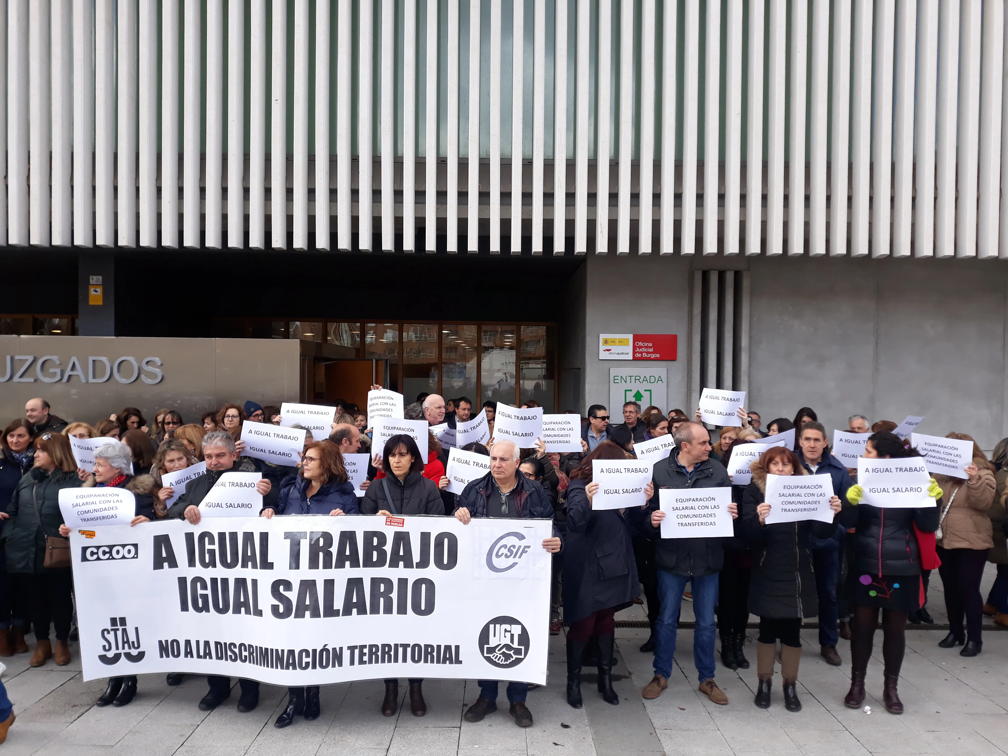 Local Burgos: Miles de funcionarios de justicia se levantan pidiendo soluciones y retribuciones dignas