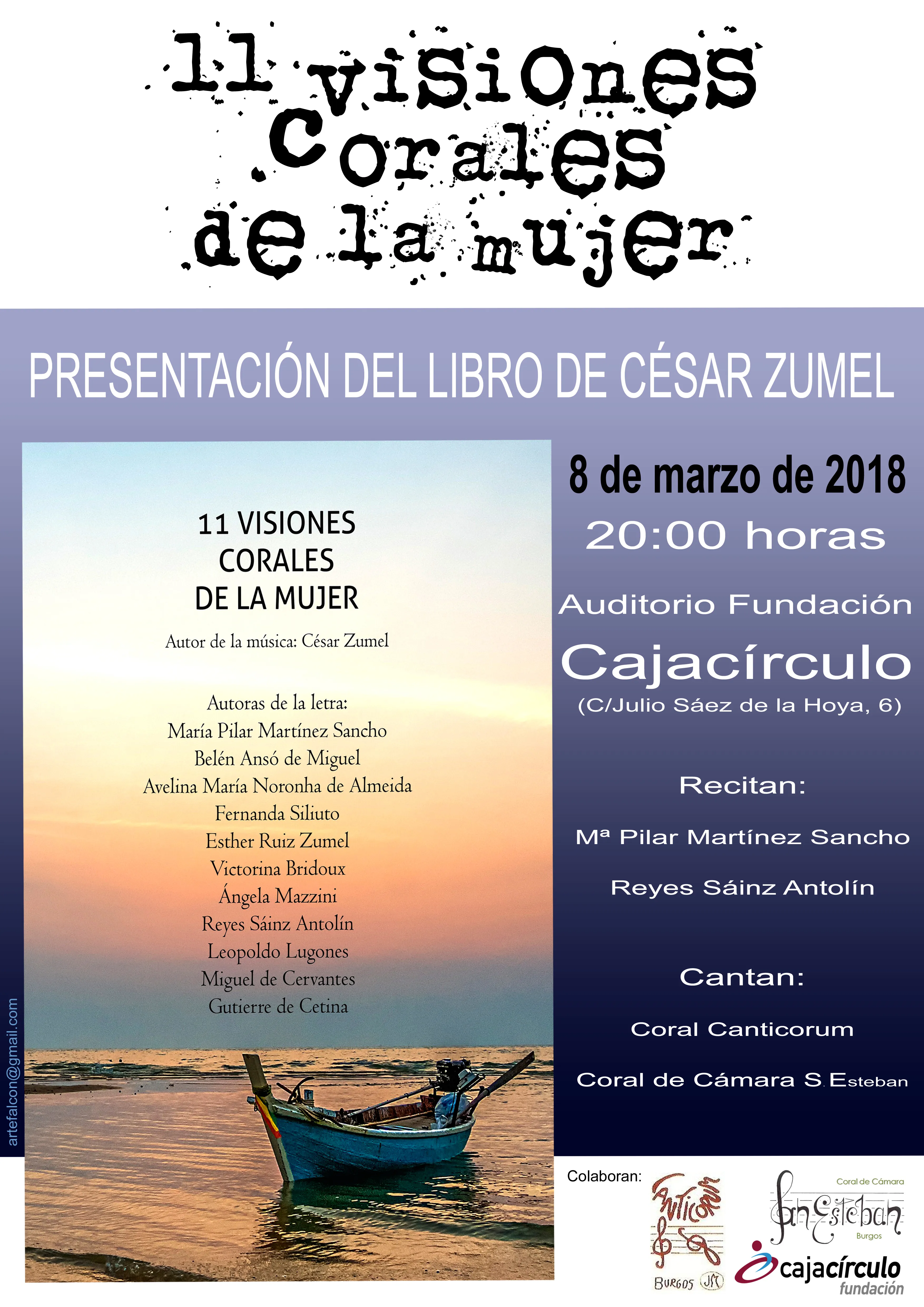 Cultura Burgos: Agenda cultural para el 8 de marzo
